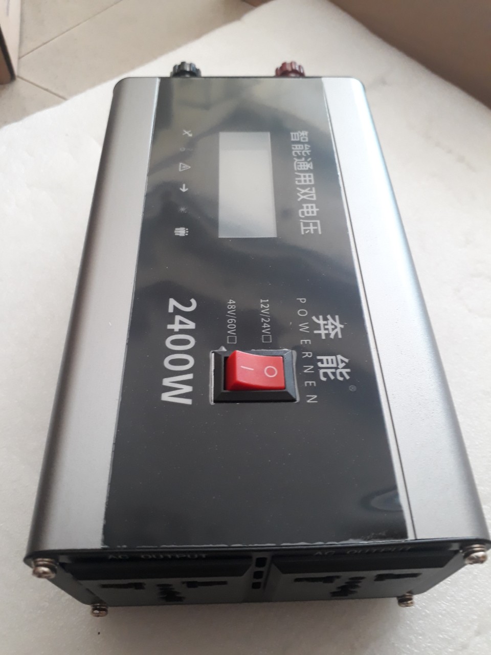 Bộ kich nguồn điện 12v-24v lên 220v 2400W-Bộ Chuyển Đổi Điện Inverter 2400W - 12v-24v 2400W Tự động nhận đầu vào