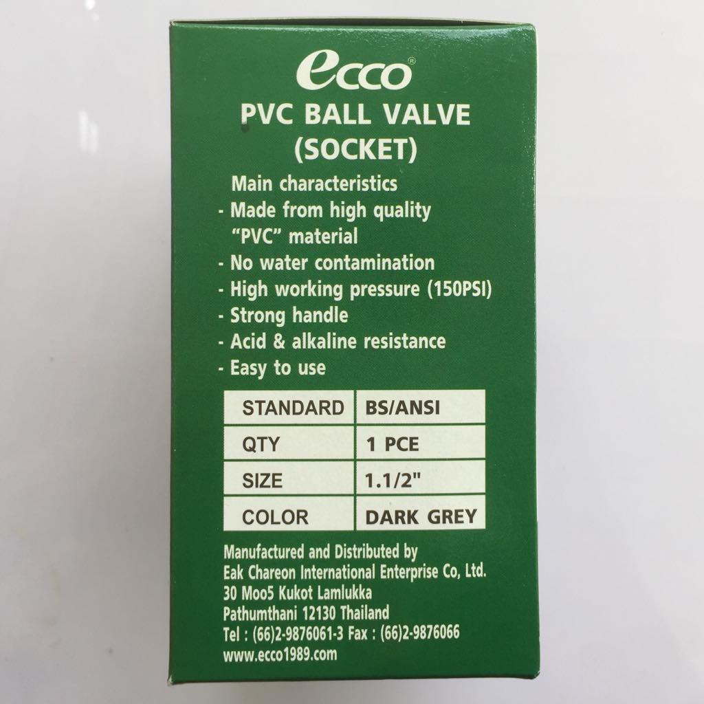 Van khóa nước cao cấp Ecco phi 49 nhập khẩu từ Thái Lan