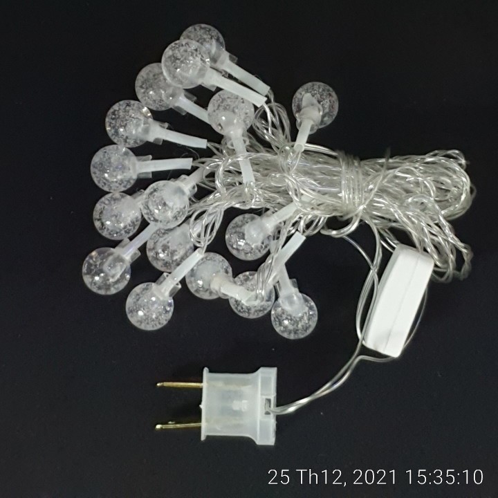 Đèn Led Pha Lê Trong Suốt Dây Dài 5m chống nước