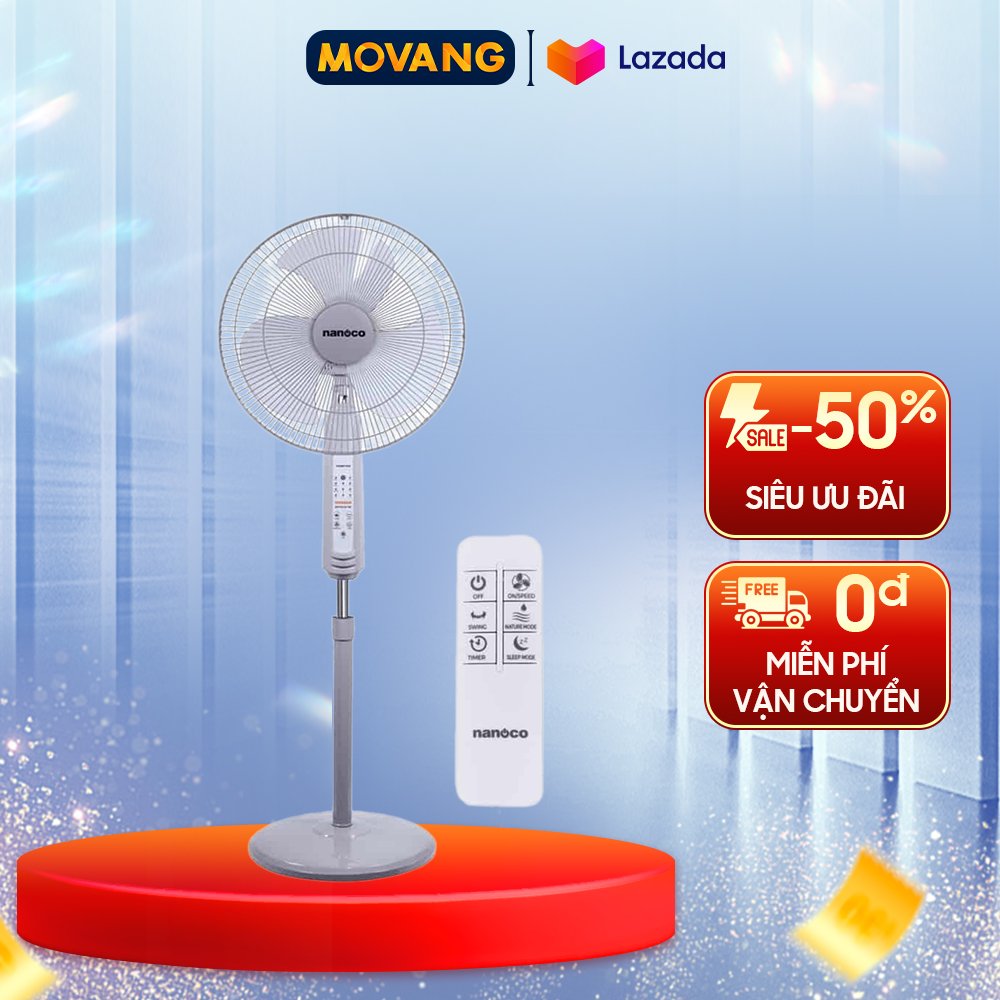 - quạt đứng có remote nanoco nsf1602g-rc