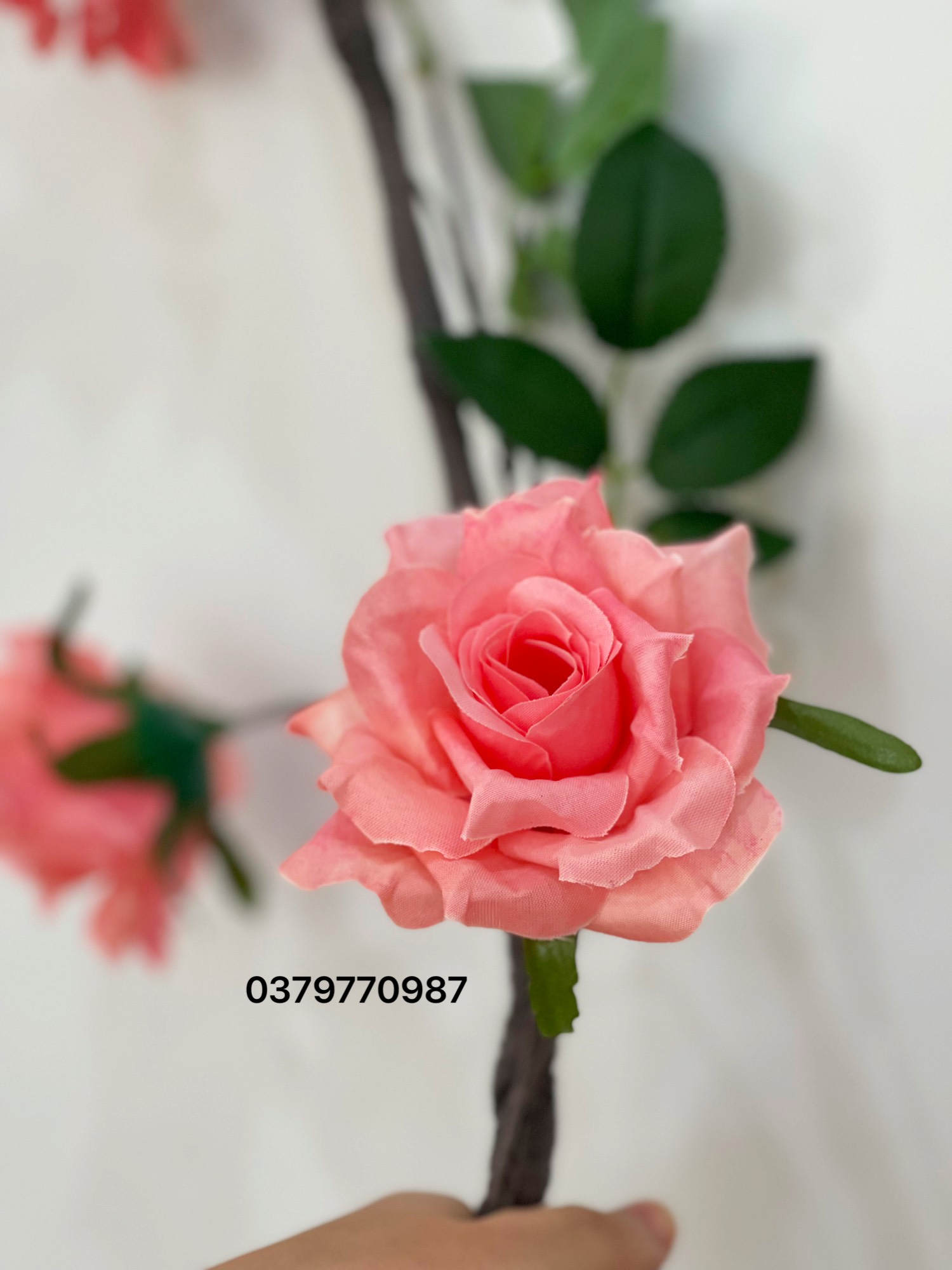 Dây leo Hoa hồng (Hàng cao cấp) - Hoa lụa