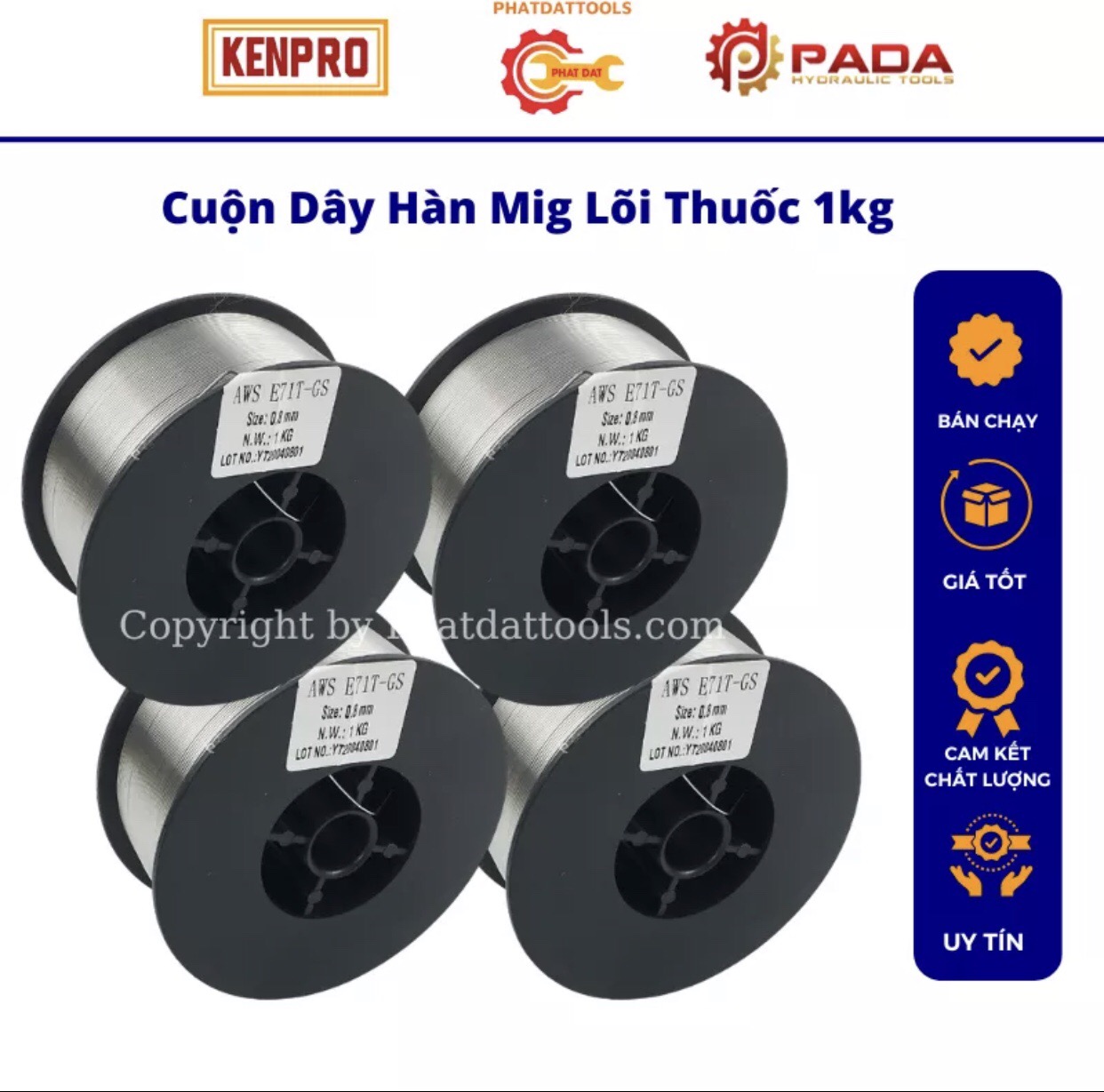 Cuộn Dây Hàn Mig 1kg 1mm (Không dùng bình khí)