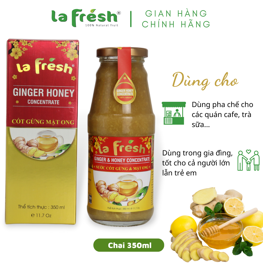 [HCM]Gừng Mật Ong Lafresh Đà Lạt 350ml