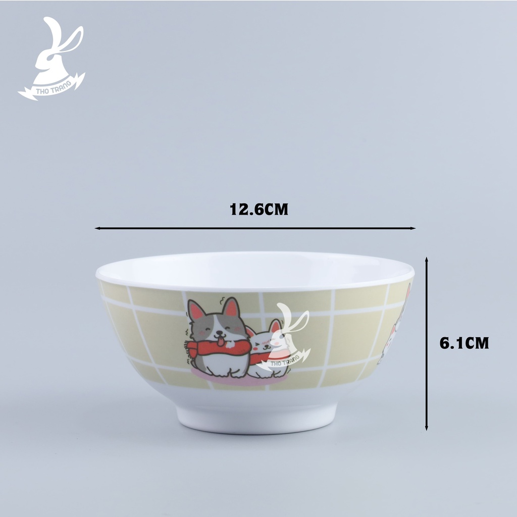 Bộ chén dĩa ăn dặm trẻ em hoa văn Puppy Love cao cấp thương hiệu Superware