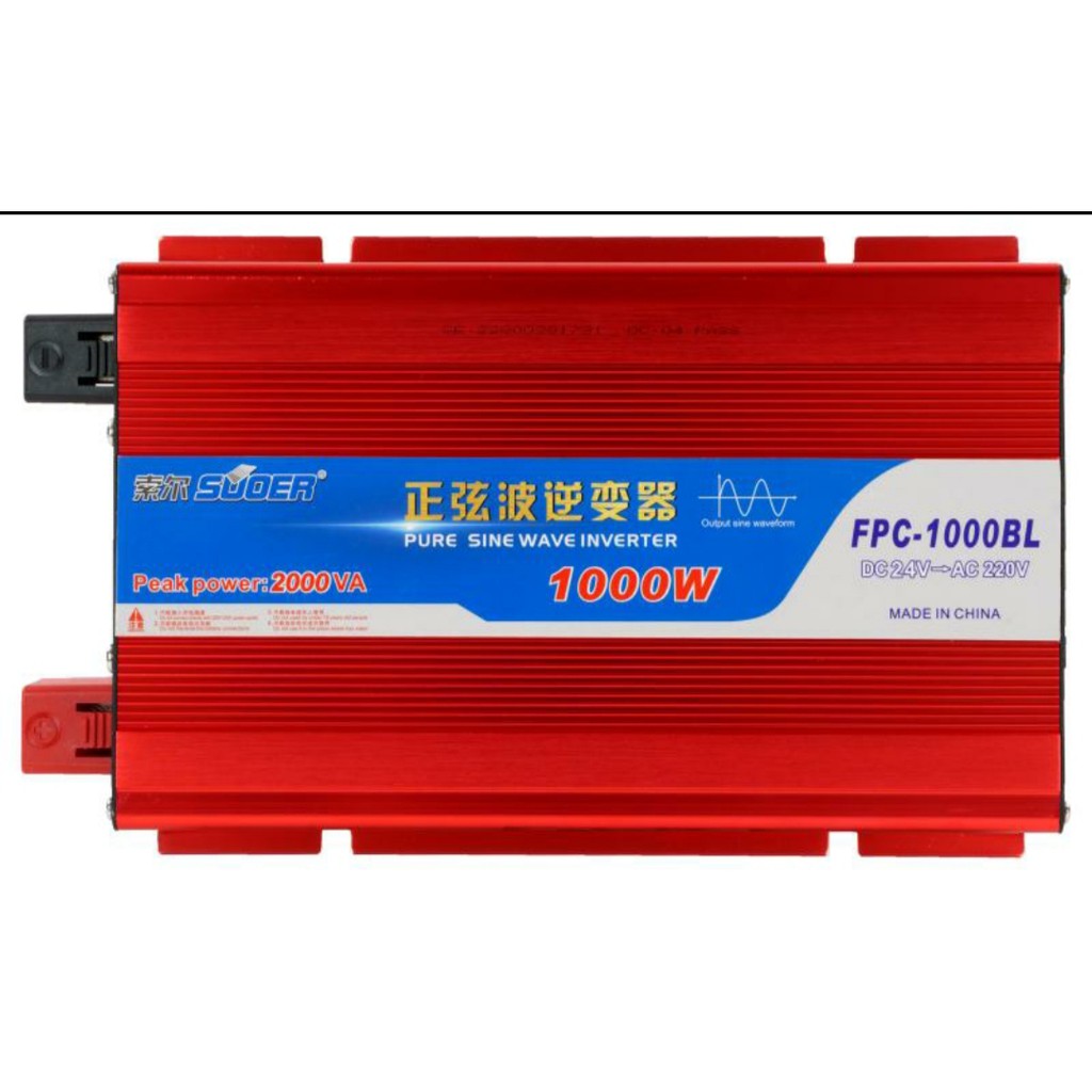 Bộ đổi điện sin chuẩn 1000w 24v sang 220v - FPC-1000BL Souer