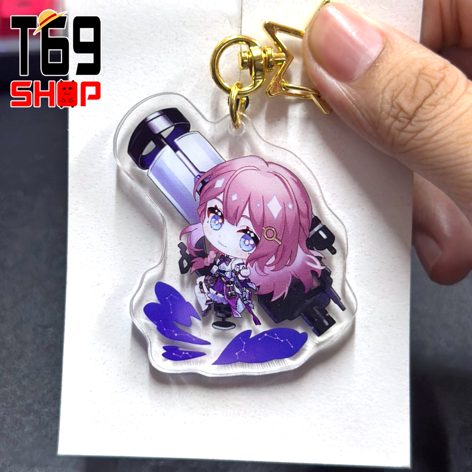 [24 mẫu] Móc khóa mica game Honkai: Star Rail - Mẫu 1 (Loại cao cấp - Hình in ép giữa 2 mặt mica) [T69 Shop]
