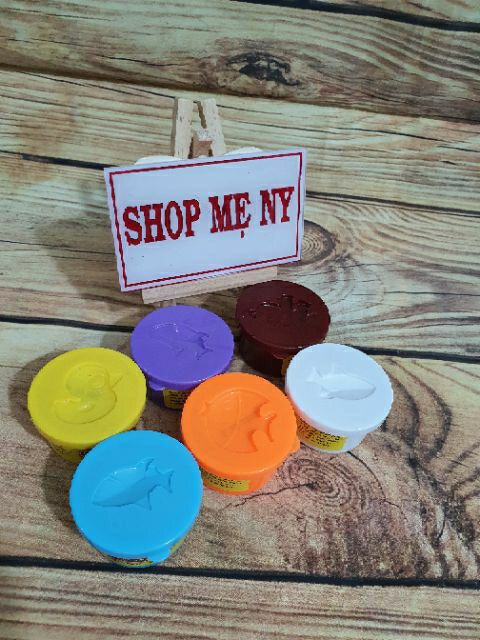 [HCM]Bộ 6 hộp đất nặn bột nặn từ bột mì an toàn cho bé