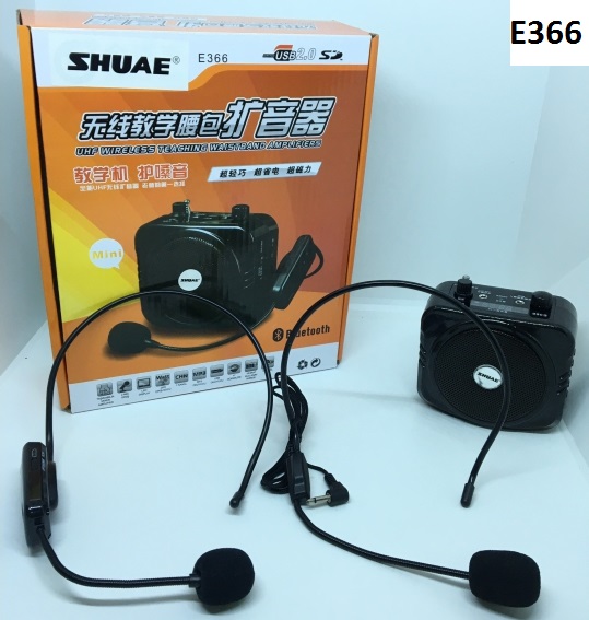 Loa Trợ Giảng SHUAE E366 Xịn, pin trâu  (Micro không dây)