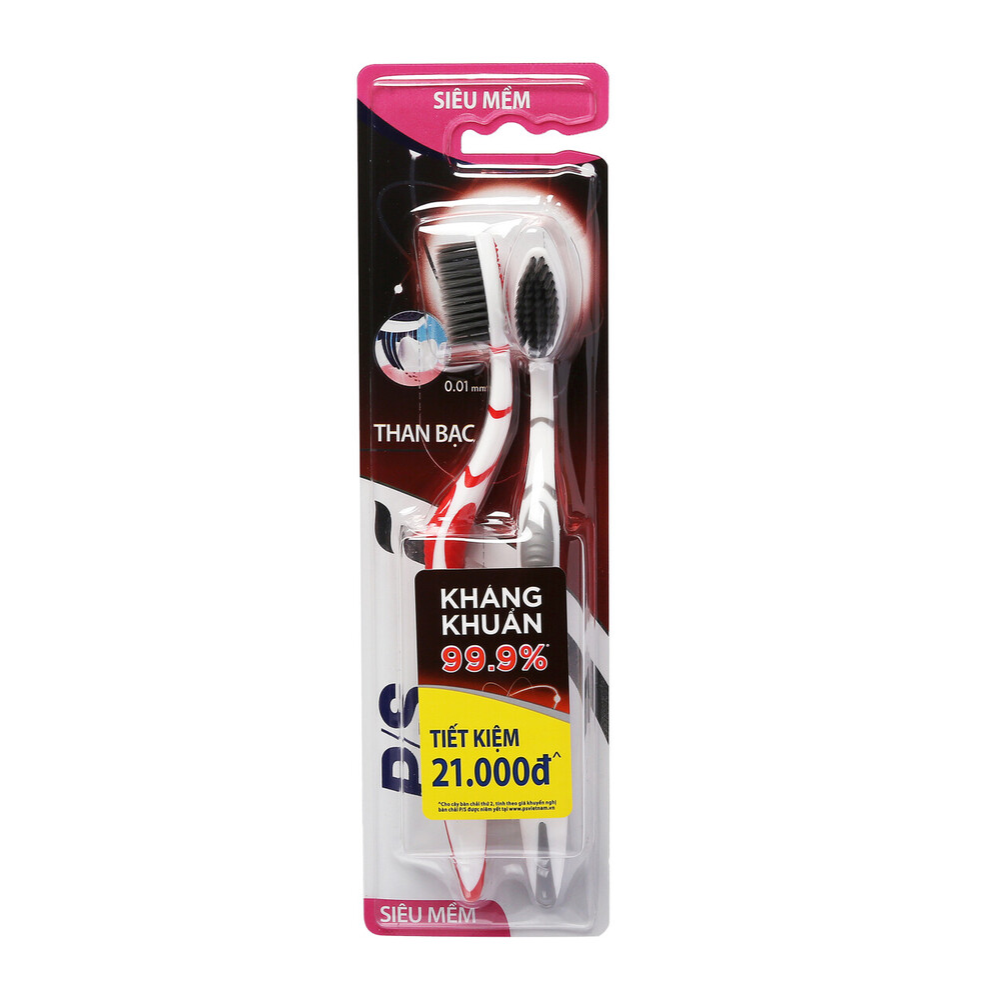 [HCM GIAO 2H]Bàn chải đánh răng P/S than bạc kháng khuẩn 99.9%