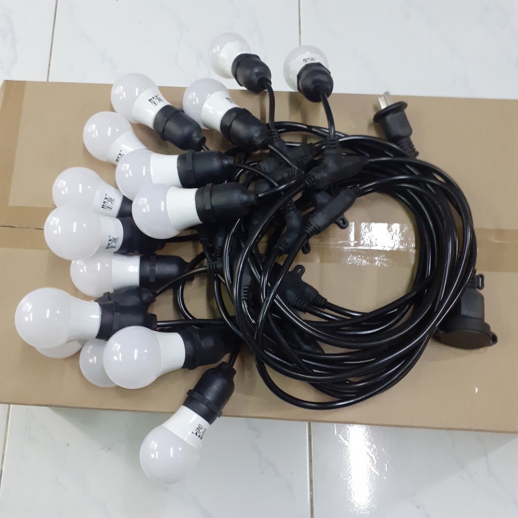 Bóng Búp 3W 5W Trắng Vàng kín nước