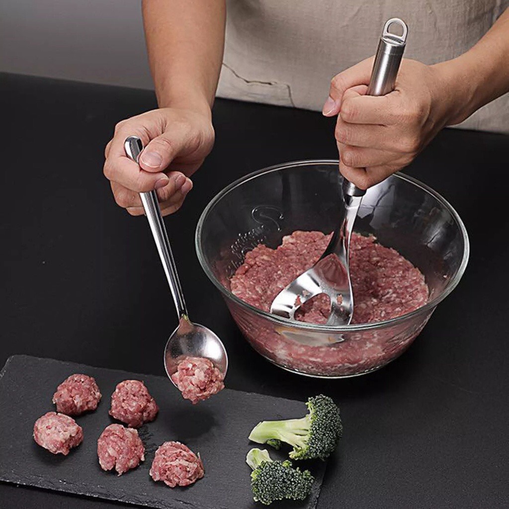 Muôi nặn mọc, chả cả, nặn thịt inox
