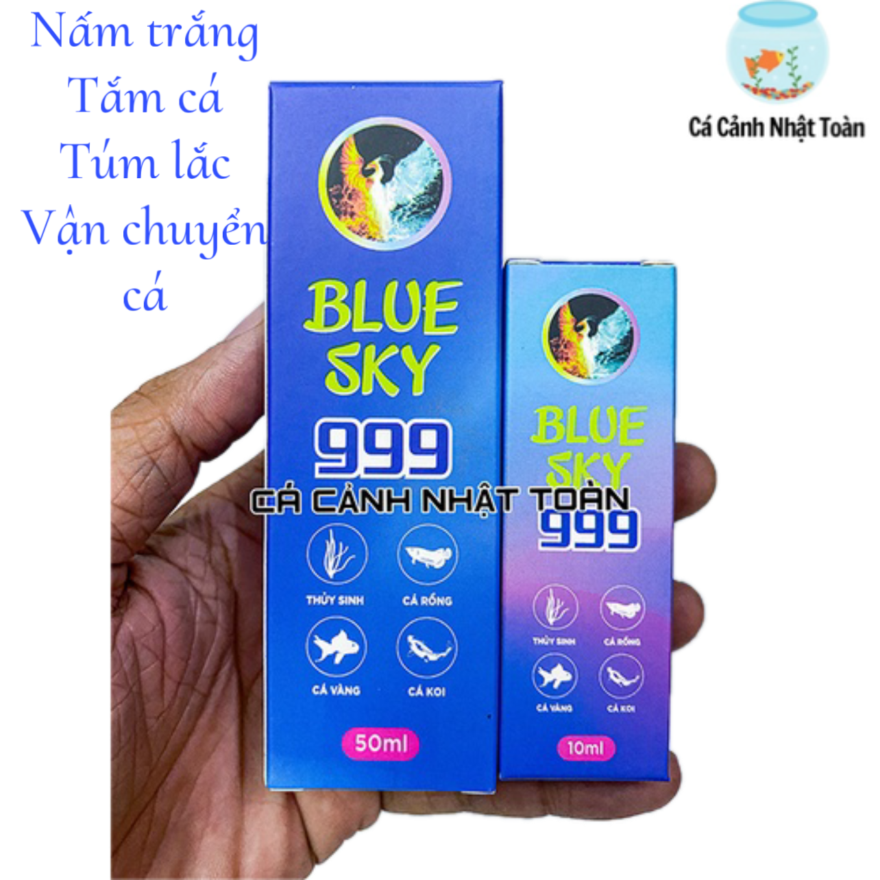 "hoàn tiền đến 10%" blue sky 999 chuyên các vấn đề nấm trên cá cảnh 5ml, 10ml, 50ml