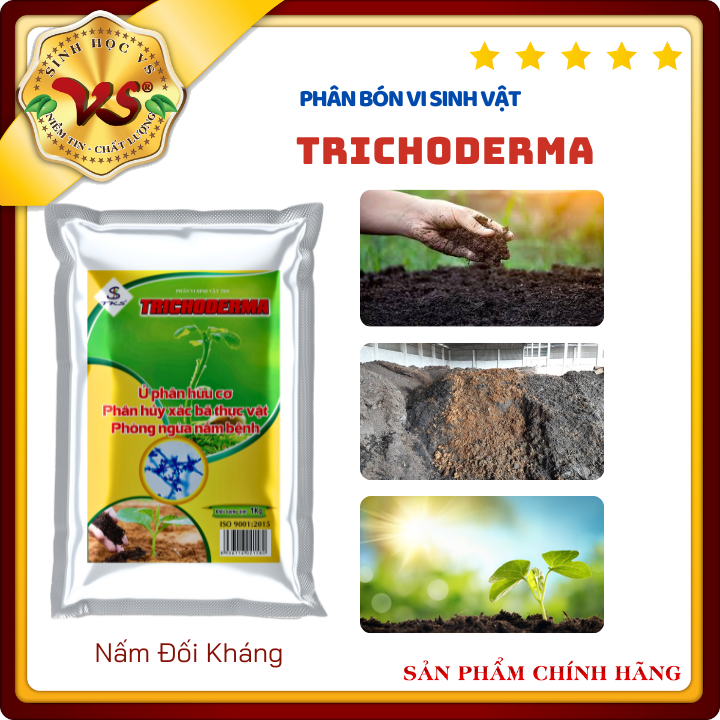 (1kg) Nấm Đối Kháng TRICHODERMA - Cải Tạo Đất, Phòng Trừ Nấm Bệnh, Ủ Phân
