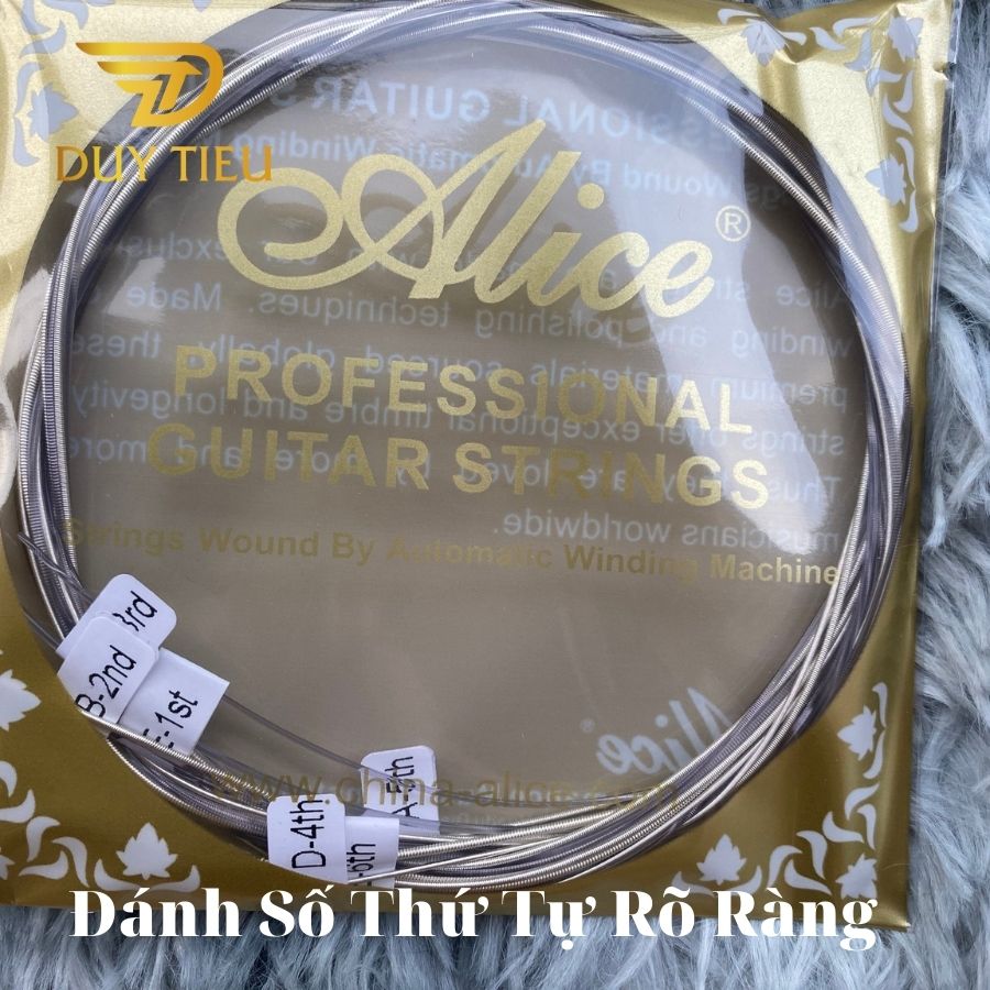 AC139 Classical Guitar String Set, Titanium Nylon Plain String, Silver Plated 85/15 Copper Winding, Anti-Rust Coating - DuytieuGuitar DT016