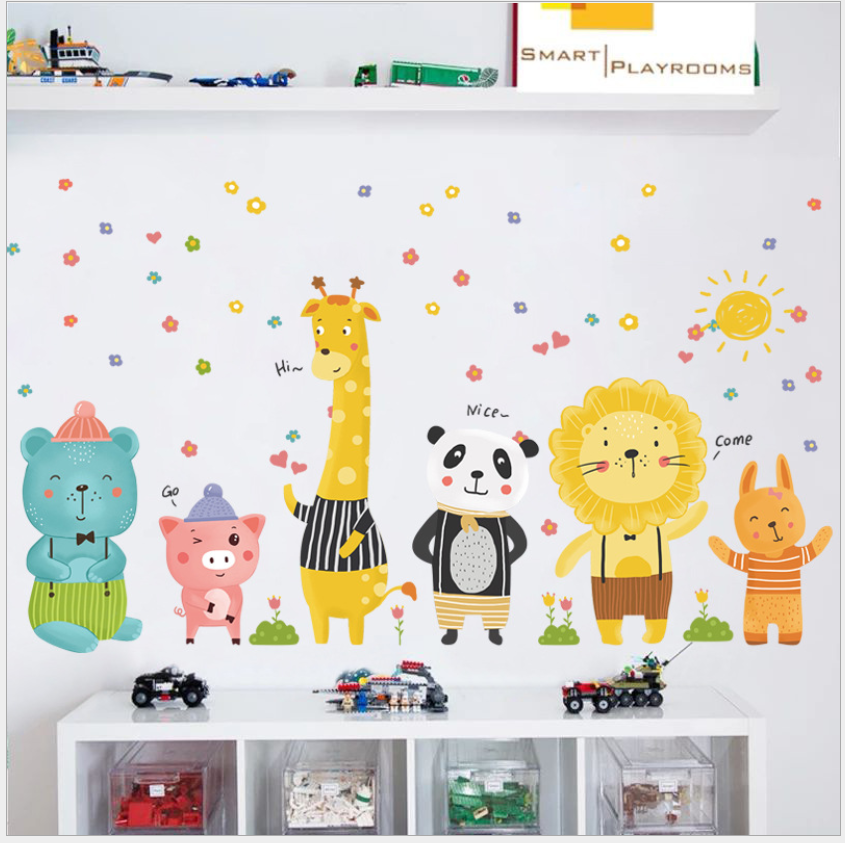 [HCM]Decal Dán Tường  Thú Ngộ Nghĩnh 02