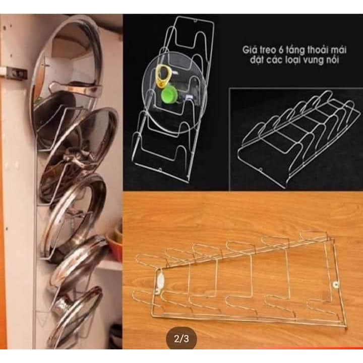 Giá treo vung nồi inox