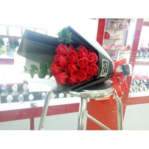 [HCM]BÓ HOA HỒNG SÁP 15 BÔNG