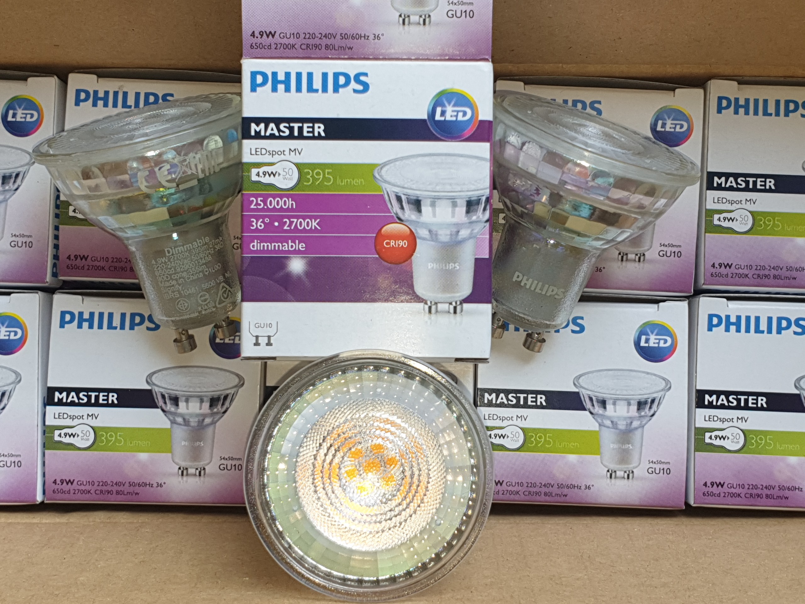 Bóng master Led Philips Gu10 4.9w/927/930/940