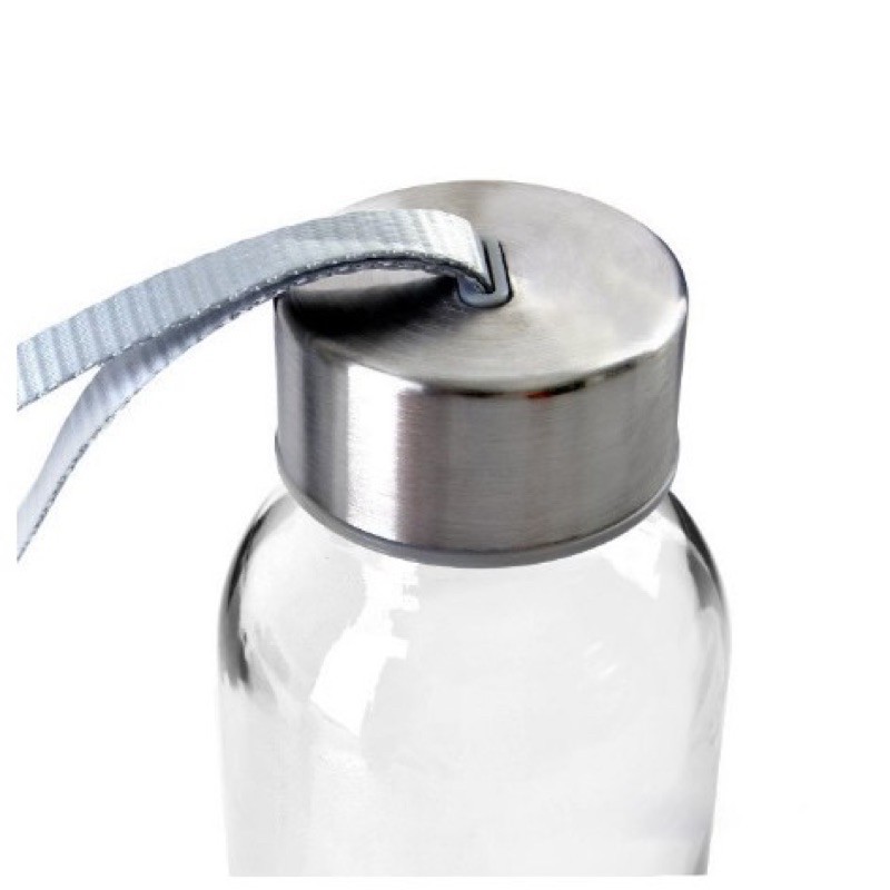 Chai thuỷ tinh nắp thiếc có dây 300ml 500ml