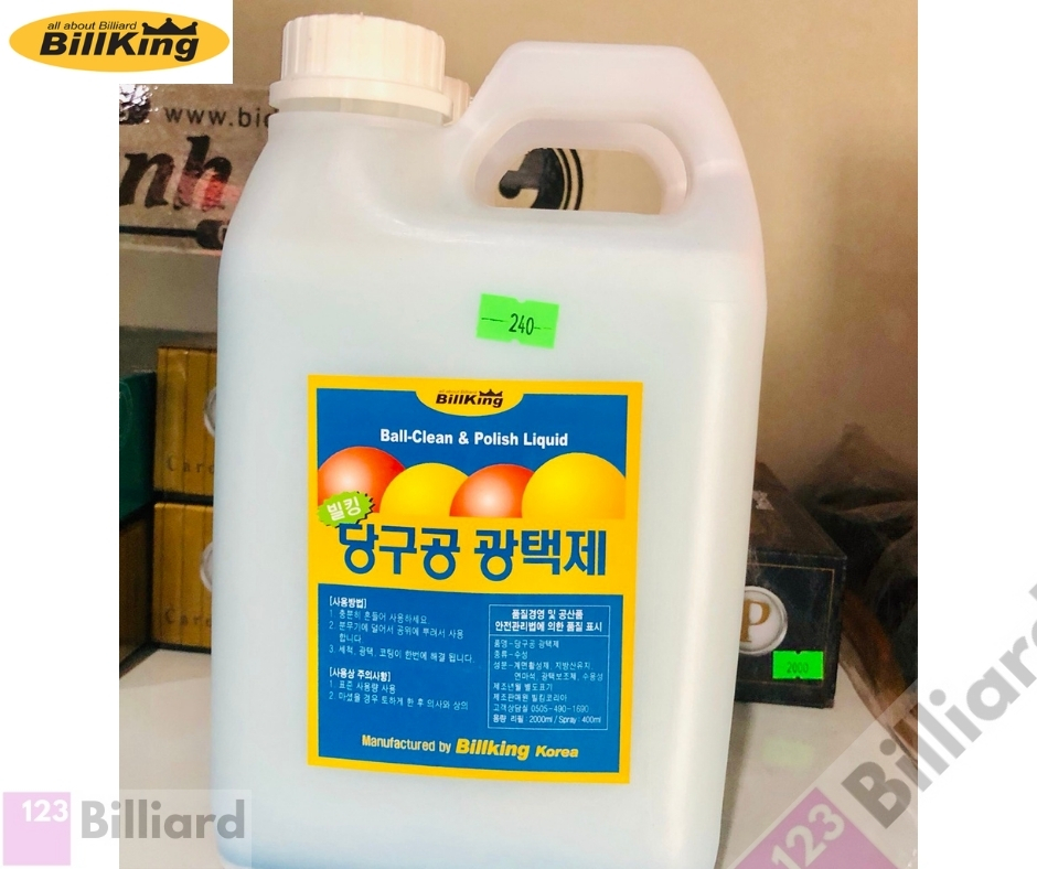 [HCM][SIÊU THỊ BIDA] Sữa lau bi Billking 02 lít [VỆ SINH BI]
