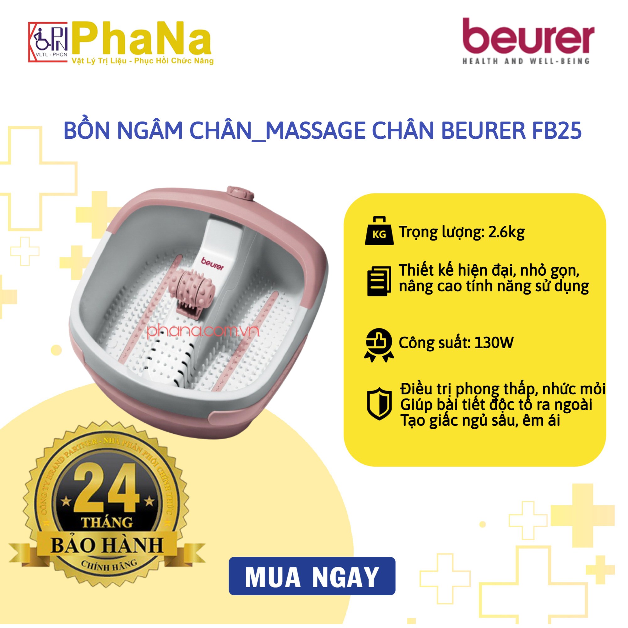 Bồn Ngâm Chân - Massage Chân Beurer FB25 (Nhập khẩu Đức)