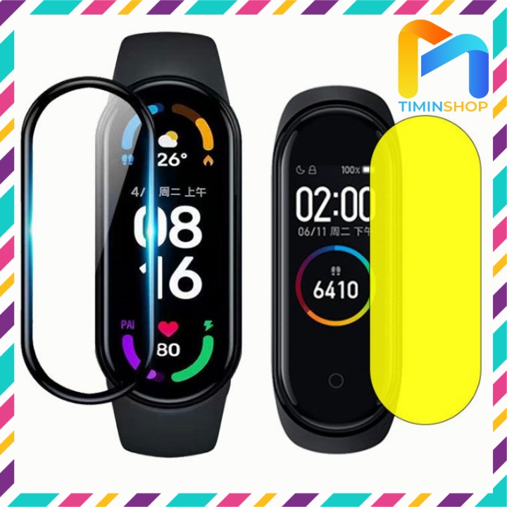 Miếng dán Miband 10/ 9/ 8/ 7/ Mi band 6/ Miband 5 - trong suốt