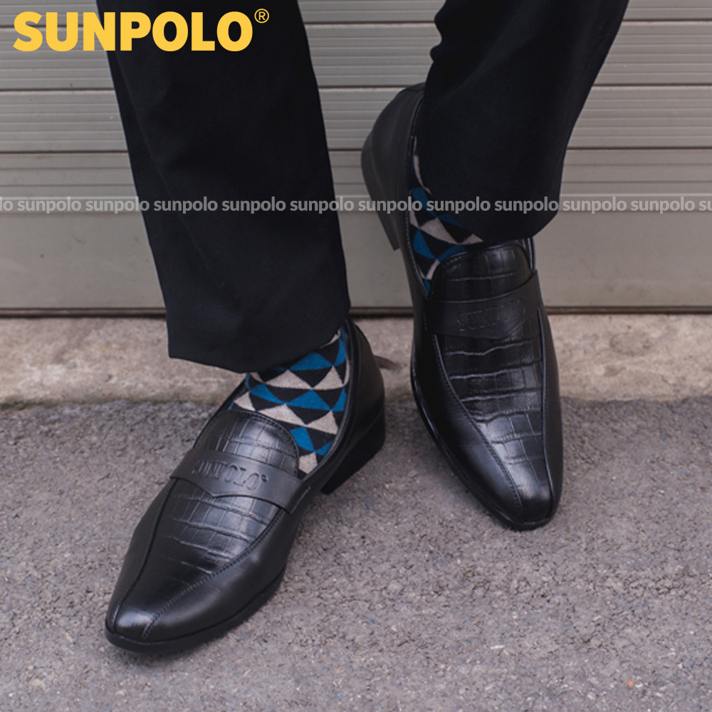 Men leather formal shoes SPH217 (black)