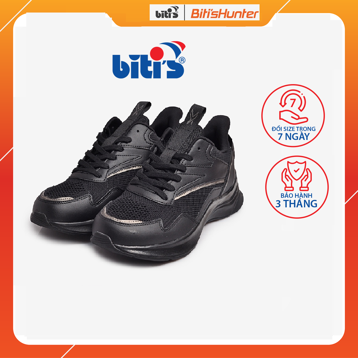 [ Tặng Vớ Bitis ] Giày Thể Thao Biti's Nam Hunter X DSMH10500DEN