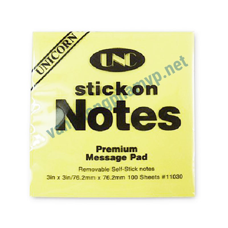 Giấy nhớ - note unc cỡ nhỏ, vừa, đại