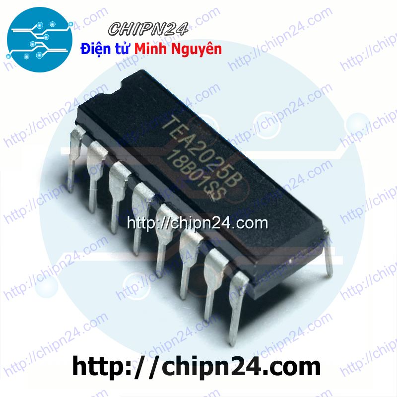[2 con] (DIP) IC TEA2025 DIP-16 (TEA2025B 2025 2.5Wx2)