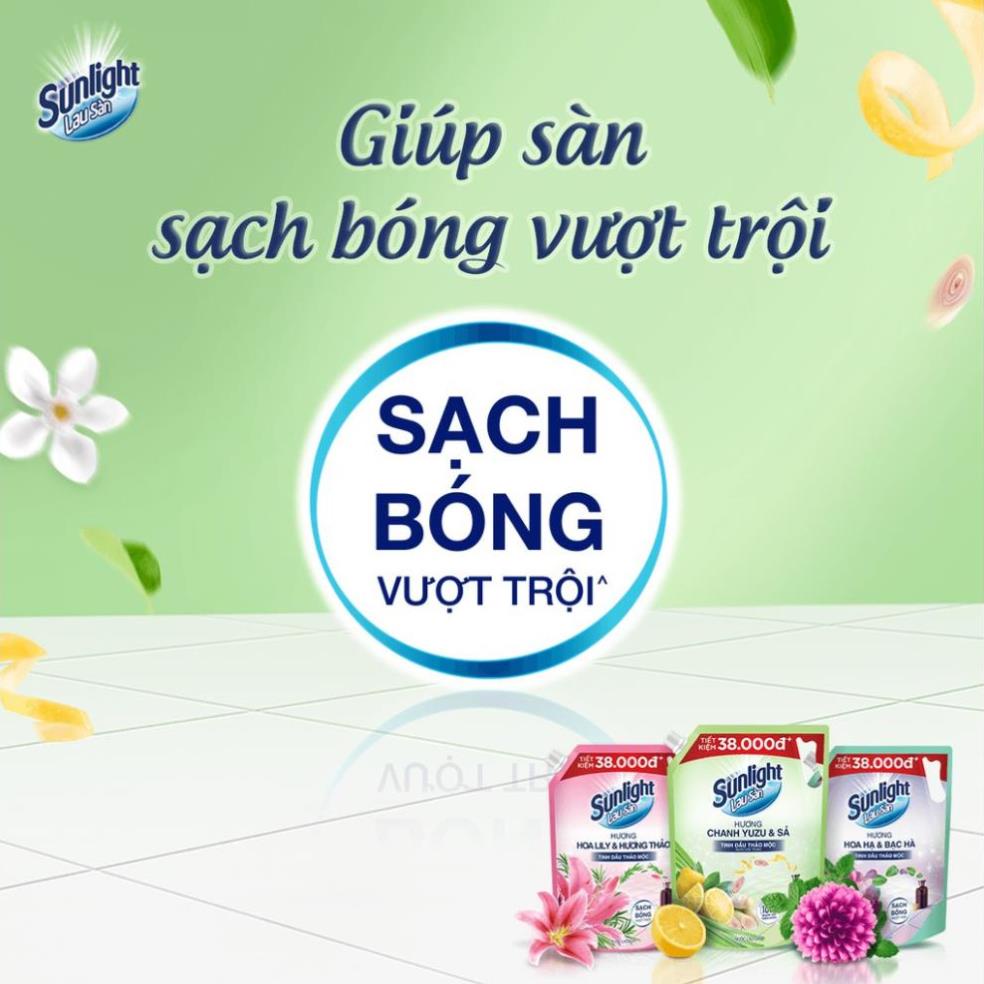 Nước Lau Sàn Tinh Dầu Thảo Mộc Sunlight (3.4Kg/3.6Kg)
