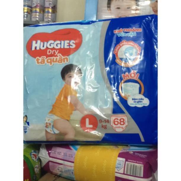 Mẫu mới - bỉm huggies quần m74,l68,xl62,xxl56 miếng