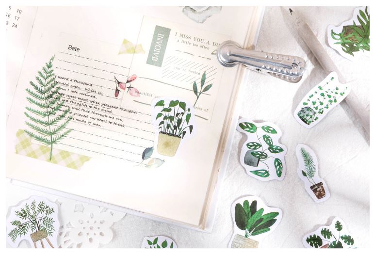 Bộ 45 Sticker Cây Cảnh E116