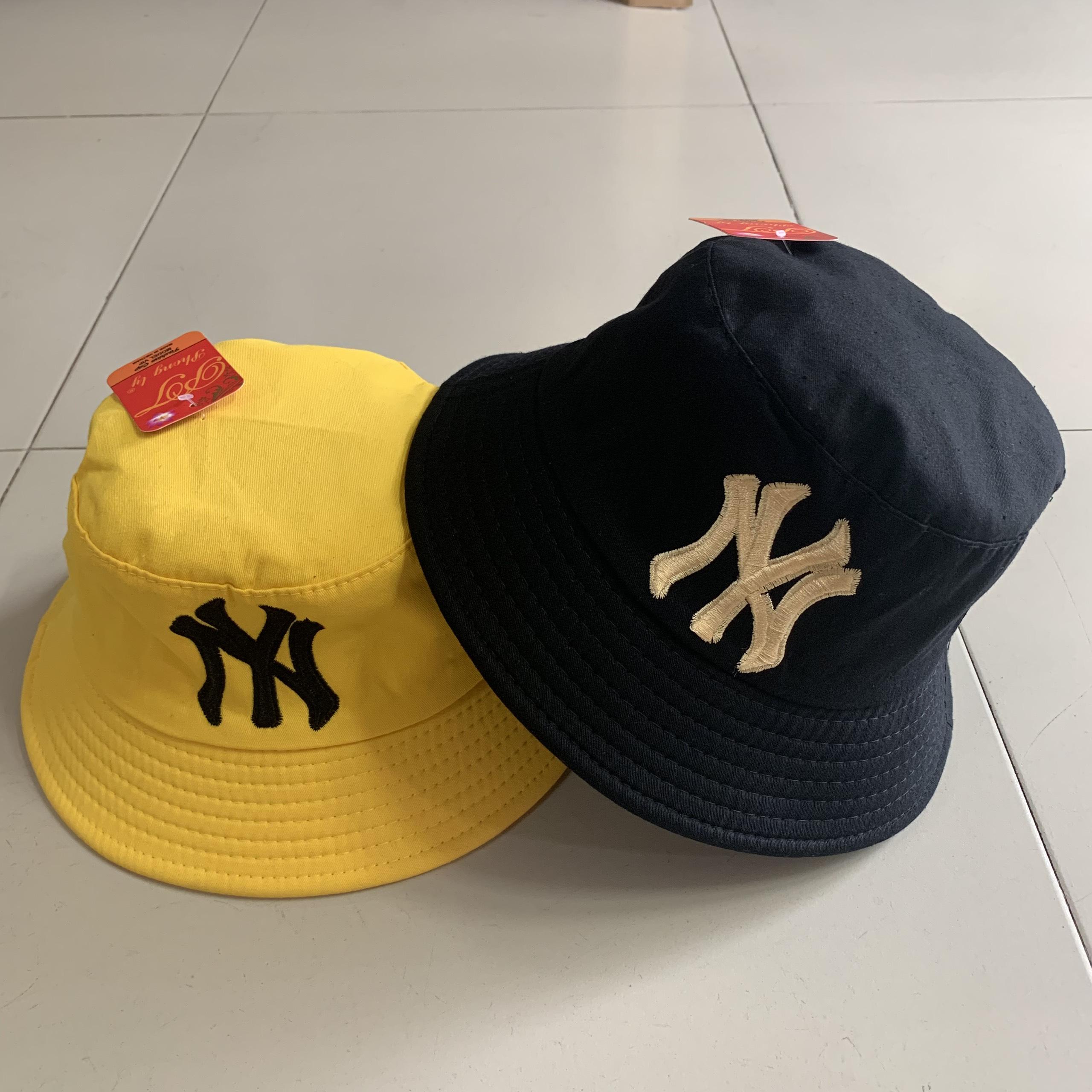Nón bucket tai bèo thêu NY nam nữ,mũ vành, muc bucket thời trang nam nữ