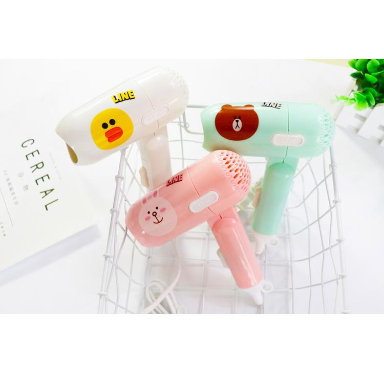Máy sấy tóc mini hình thú gấp gọn dễ thương