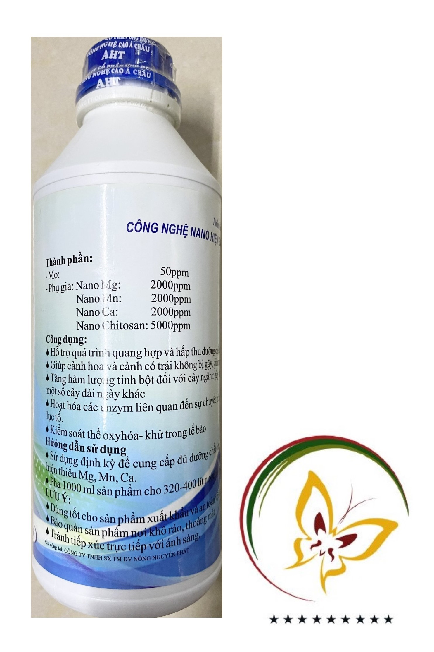 Nano AHT (Mg-Mn-Ca) Phân Bón Vi Lượng - #341A# 1 lít