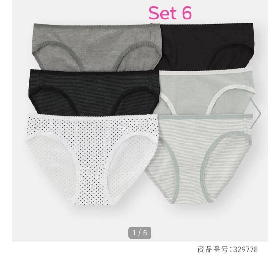 Set 6 quần lót Gu các màu - 329778