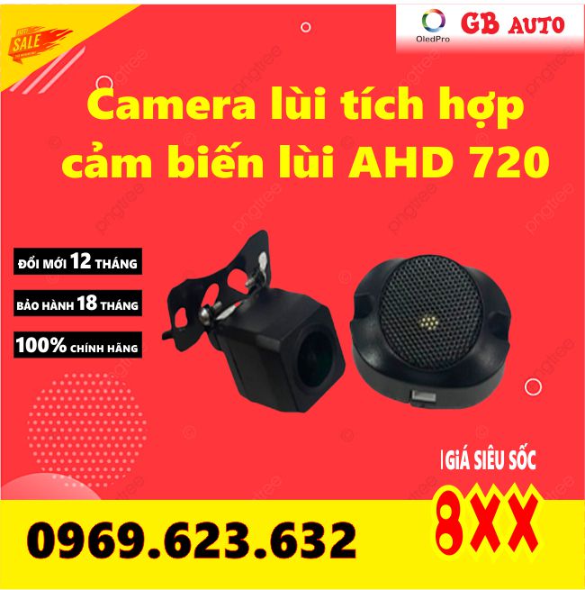 Camera lùi tích hợp cảm biến lùi ahd 720P cho màn hình android