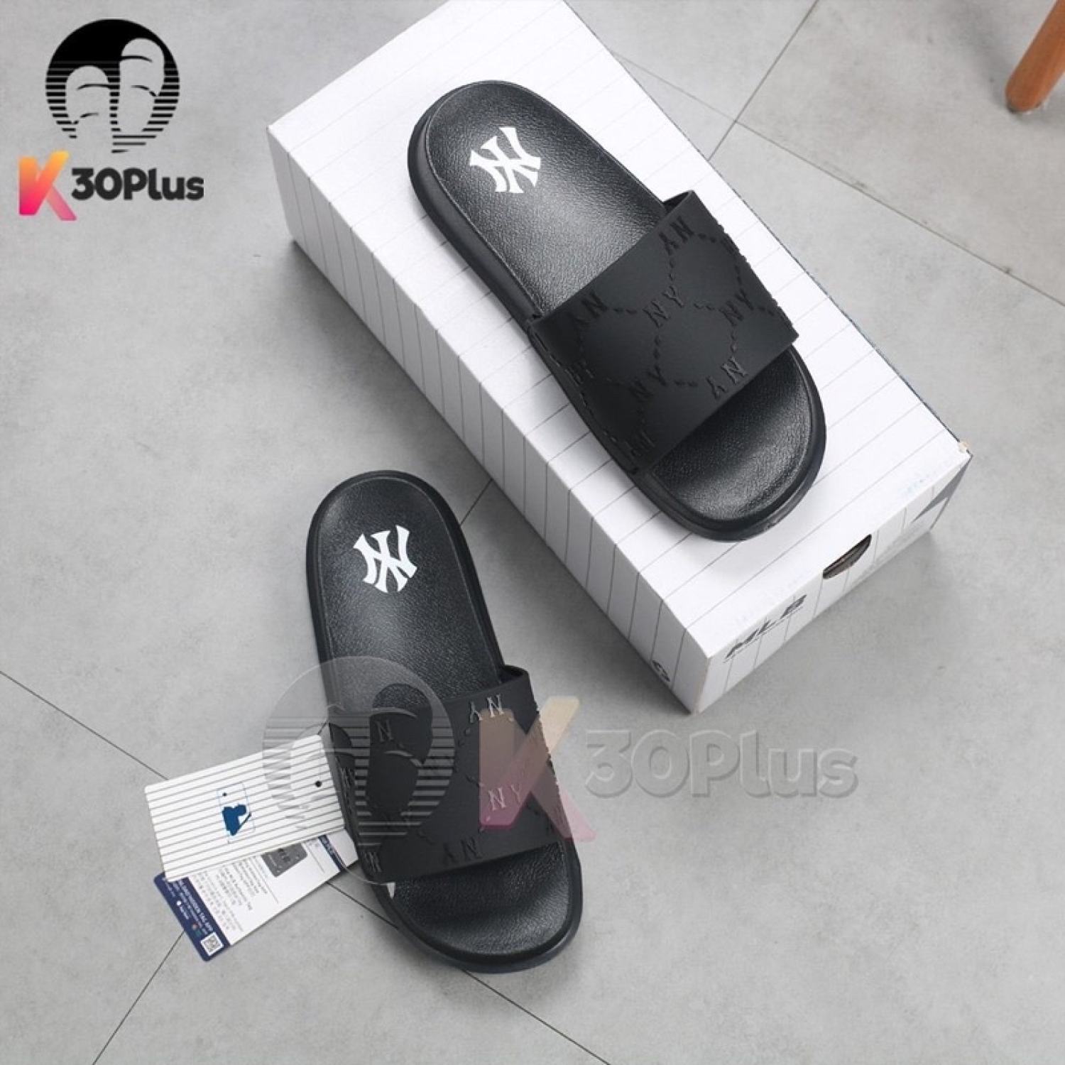 Dép Quai Ngang MLB VN CHUNKY DIA MONOGRAM(Chuẩn Auth tuồn)