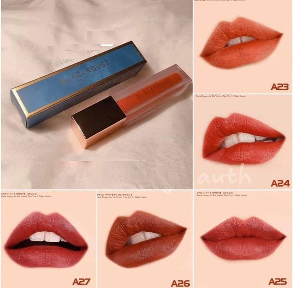 [HCM]Son Kem Lì Black Rouge Air Fit Velvet Tint Ver 5: Night Series