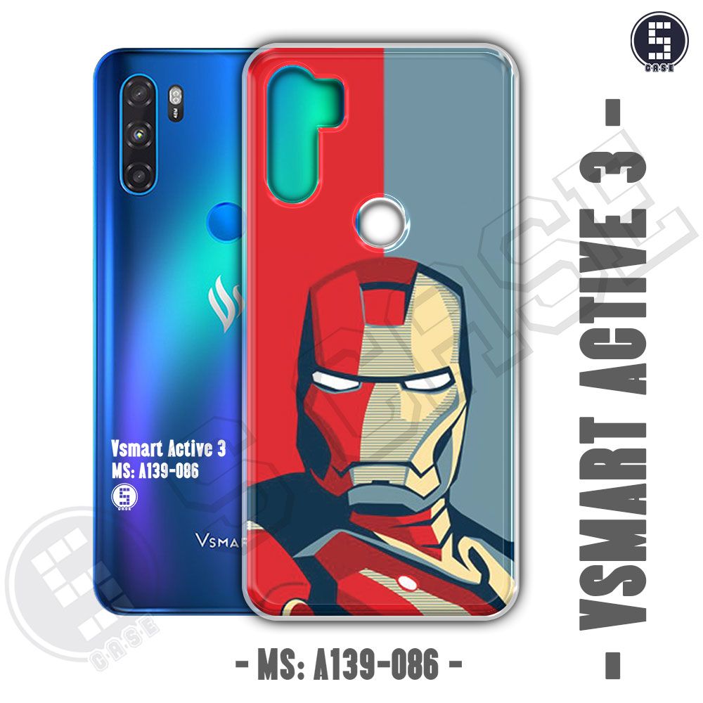 Ốp cho Vsmart Active 3 hình Người sắt A139-086