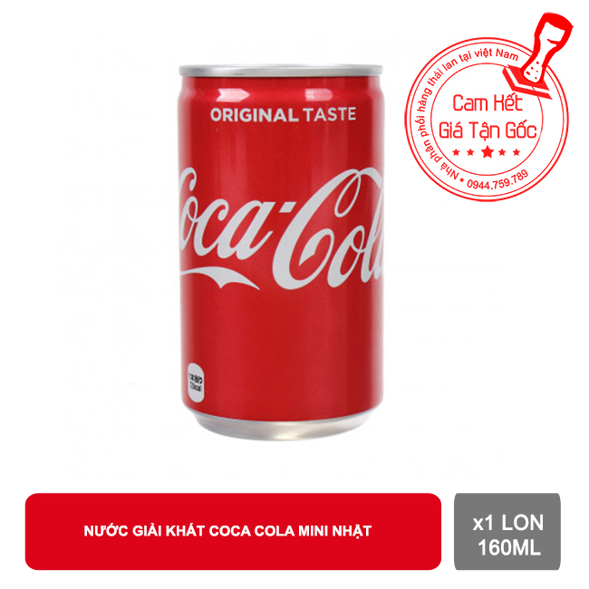 1 LON Nước uống Coca Mini Lon 160ML - Coca cola nhật