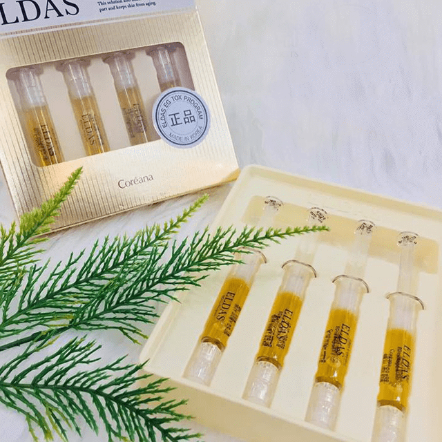 "CHÍNH HÃNG" Tế Bào Gốc Serum Coréana Eldas Eg Tox Program 4 Ống