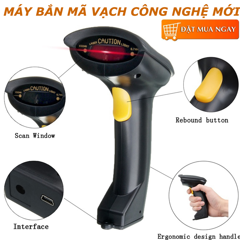 Máy Check Mã Vạch, Máy Quét Mã Vạch Đa Tia, Máy Quét Mã Vạch. Đảm Bảo Độ Chính Xác Của Mã Vạch Sản Phẩm, Dễ Dàng Sử Dụng, Tiết Kiệm Tối Đa Thời Gian Kiểm Tra Hàng Tồn Kho - GIÁ GIẢM SỐC - MUA NGAY!