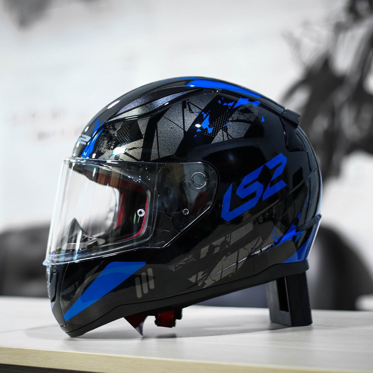 MŨ BẢO HIỂM LS2 FF353 RAPID - Màu GLOSS BLACK BLUE