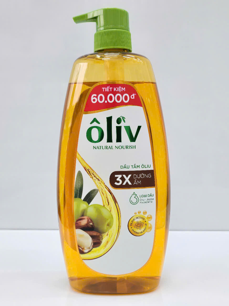 Sữa Tắm Dầu Tắm Dưỡng Ẩm Trắng Da Oliv Natural Nourish 1000ml