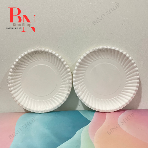 [HCM]Dĩa Giấy Trắng 16cm- 50 Cái