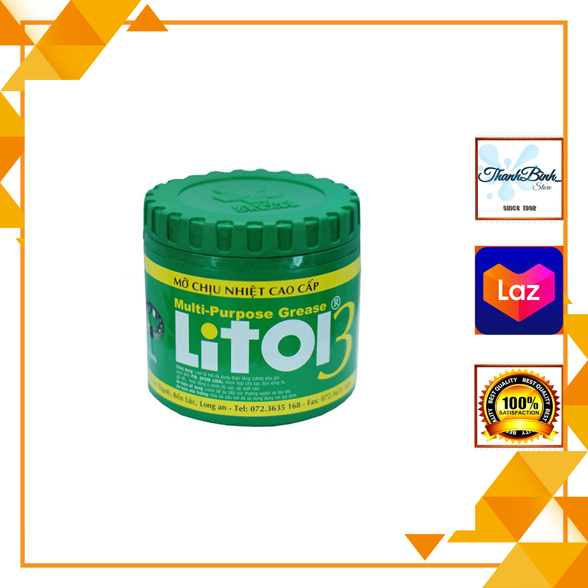 Mỡ bò chịu nhiệt litol 500gr