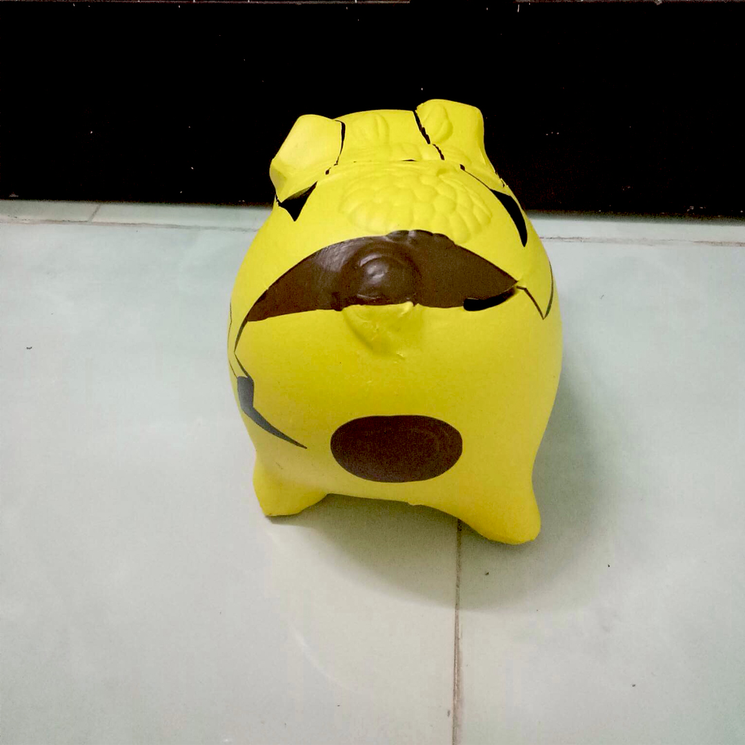 Heo Đất, Lợn Đất Tiết Kiệm 3D - Size Đại dài 28cm - quà tặng