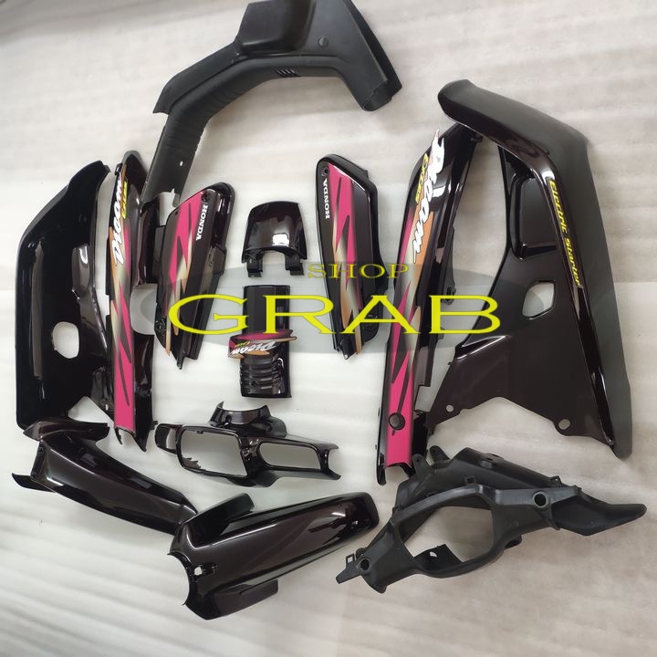 DREAM LUN - dàn áo xe máy xe DREAM LÙN màu TÍM NHO , [ TẶNG KÈM TEM] vỏ nhựa xe máy ,phụ tùng xe máy , dream lun